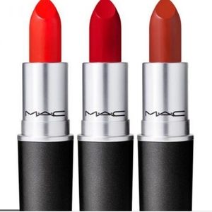 Brand New MAC Dangerous Reds 3 Piece Lipstick Set